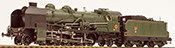 French Steam Locomotive Class 141 of the SNCF - Depot ALES (DCC Sound Decoder)